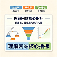 中卫建站-理解网站核心指标：跳出率、转化率与用户粘性