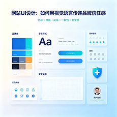 中卫建站-网站UI设计：如何用视觉语言传递品牌信任感